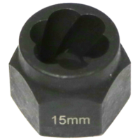 15mm   An+gular Spiral  Twist Socket Hex Drive T&E Tools T1045