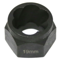 19mm   Angular Spiral  Twist Socket Hex Drive T&E Tools T1049