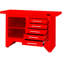 Five Drawer Work Station Tool Bench T&E Tools T1995