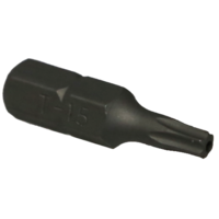 T15 1/4" Hex Tamper Torx Bit T&E Tools T3015