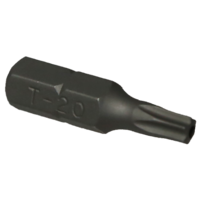 T20 1/4" Hex Tamper Torx Bit T&E Tools T3020