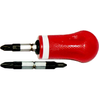 Double-End Stubby #1 & #2 Phillips S2 Steel Blade Screwdriver T&E Tools T4009