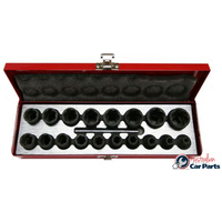 19 Piece 1/2" Drive Twist Sockets T&E Tools T4219