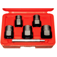 5 Piece 3/8" Drive SAE Twist Impact Sockets T&E Tools T4257