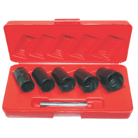 5 Piece 1/2" Drive Metric Impact Twist Sockets T&E Tools T4270