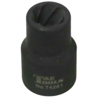 11mm x 1/2" Square Impact Twist Socket T&E Tools T4281