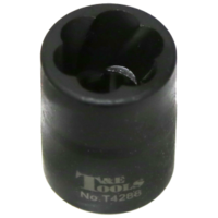 18mm x 1/2" Square Impact Twist Socket T&E Tools T4288