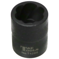 19mm x 1/2" Square Impact Twist Socket T&E Tools T4289