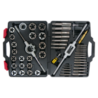 51 Piece SAE Tap & Die Set T&E Tools T45A