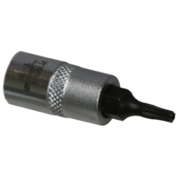 T10 x 1/4"Drive Tamper Torx Socket 30mm Long T&E Tools T5410