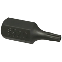 T20 5Pt.Tamper Torx-Plus Impact Bit 10mm Hex x 30mm long T&E Tools T6061