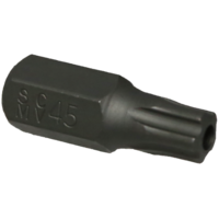 T45 5Pt.Tamper Torx-Plus Impact Bit 10mm Hex x 30mm long T&E Tools T6066