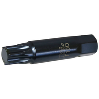 T100 Torx -r  22mm Hex x 107mm Long Insert Bit T&E Tools T6999