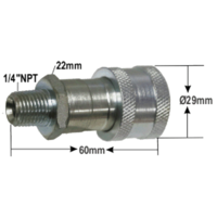 1/4"NPT Ram Large Female Half Coupler T&E Tools T9794-L