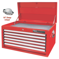 6 Drawer Ball-Bearing Deep Top Chest T&E Tools TES1608RB