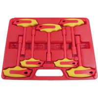 7 Piece VDE T-Handle Nut Driver Set T&E Tools TH100