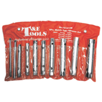 8 Piece Metric Tube Spanner Set T&E Tools TS1010M