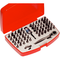 58 Piece 1/4" Hex Power Bit Set T&E Tools TX055