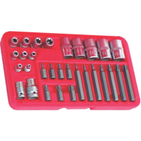 30 Piece Torx Bit & E-Series Torx Socket Set T&E Tools TX060