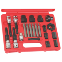 22 Piece Alternator Insert Bit Service Set T&E Tools TX2202