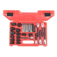 30 Piece Alternator Insert Bit Service Set T&E Tools TX3030