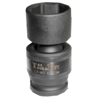23mm x 1/2" Drive 6 Point Impact Universal Socket (Metric) T&E Tools U7423M