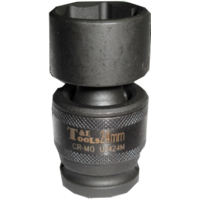 24mm x 1/2" Drive 6 Point Impact Universal Socket (Metric) T&E Tools U7424M