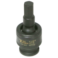 3/8" x 3/8"Dr. Impact Uni. In-Hex Socket T&E Tools U7712