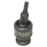 6mm x 1/2"Dr. Impact Uni. In-Hex Socket T&E Tools U7806M