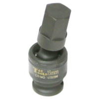 19mm x 1/2"Dr. Impact Uni. In-Hex Socket T&E Tools U7819M