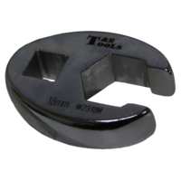 18mm x 3/8" Drive Crowsfoot Flare Wrench T&E Tools W2318M