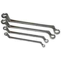Whitworth Double-End Ring SAE Spanner / Wrench 4 Piece Set T&E Tools WR04