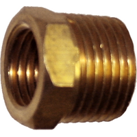 Male/Female Reducing Bush (3/8" x 1/4" NPT) T&E Tools X12F08