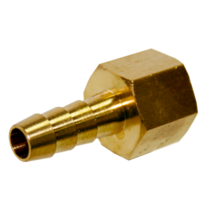 5/16" (8mm) Barbed  Tailpiece, 1/4" NPT Female Thread T&E Tools XCHF1008