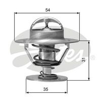 Thermostat Gates TH00682G1 for AUDI 100 PORSCHE 944 SEAT VW GOLF 2.1L 3L 1.6L 2L