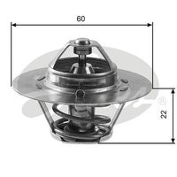 Thermostat Gates TH12480G1 for SKODA 105, 120 742 744 1976-1990 1.2L Petrol