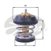 Thermostat Gates TH42995G1 for VW Passat Jetta Tiguan EOS AUDI A6 A3 Q3 SKODA Octavia 