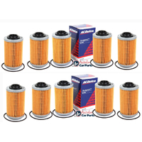 Oil Filters x 10 ACDelco suitable for HOLDEN VZ VE VF V6 Commodore 3.6 3.0 2004-14