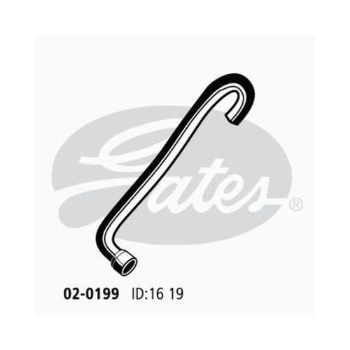 Heater Hose Gates 02-0199 for Toyota 4 Runner VZN130 1990-96 3L V6 12v SOHC EFI