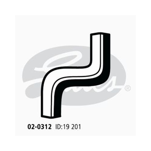 Heater Hose Gates 02-0312 for Toyota 4 Runner Hilux Surf VZN130 3L AWD Petrol