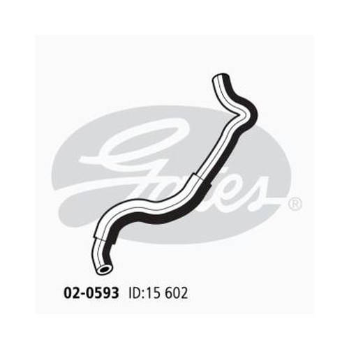 Gates Heater Hose 02-0593 for SUBARU IMPREZA FORESTER 2L Petrol