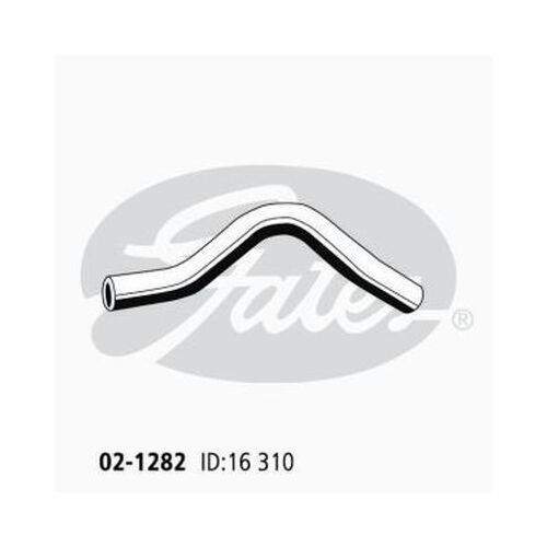 Heater Hose Gates 02-1282 for Toyota Corolla ZZE122 1.8L 2001-2007 Petrol