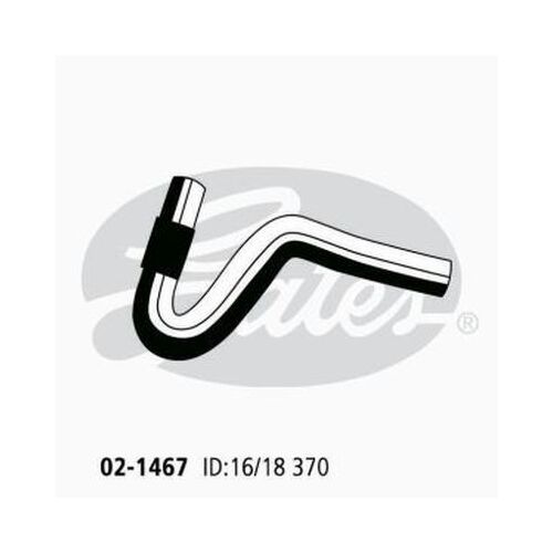 Heater Hose Gates 02-1467 for Toyota Hilux VZN167R 3.4L 2002-05