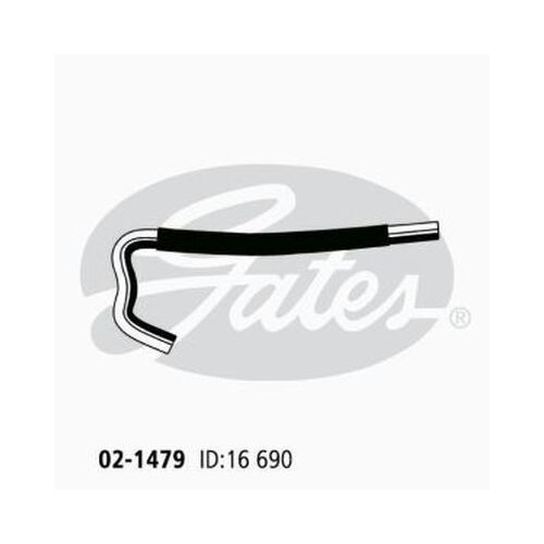 Heater Hose Gates 02-1479 for Toyota Landcruiser Prado 3L