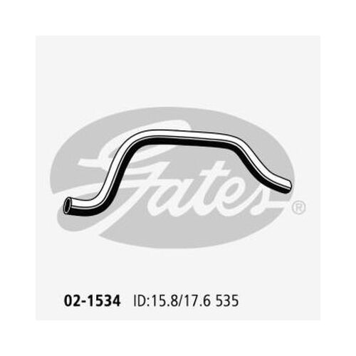 Heater Hose Gates 02-1534 for KIA RIO JB 1.4L 1.6L 2005-2012 PETROL