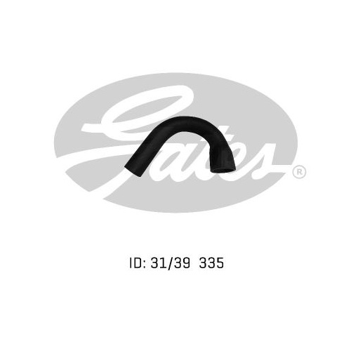 Upper Radiator Hose GATES 05-0085 for FORD CORTINA MK I 1.2L 1.5L MK II 1.3L 1.5L