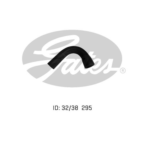 Upper Radiator Hose GATES 05-0087 for FORD CORTINA MK II 1967-70 1.6L 4 Cyl. 8v