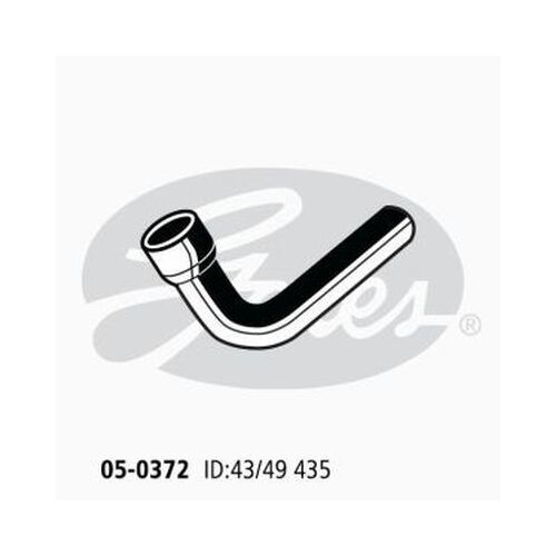 Radiator Hose Lower Gates 05-0372 for FORD F350 4.9L 1974-1985