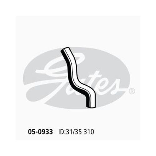 Radiator Hose Upper Gates 05-0933 for VOLVO 2.3L 1984-1986 PETROL