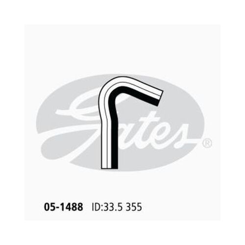 Radiator Hose Upper Gates 05-1488 for Mitsubishi Triton MK C/Chassis 3.0 Petrol 6G72